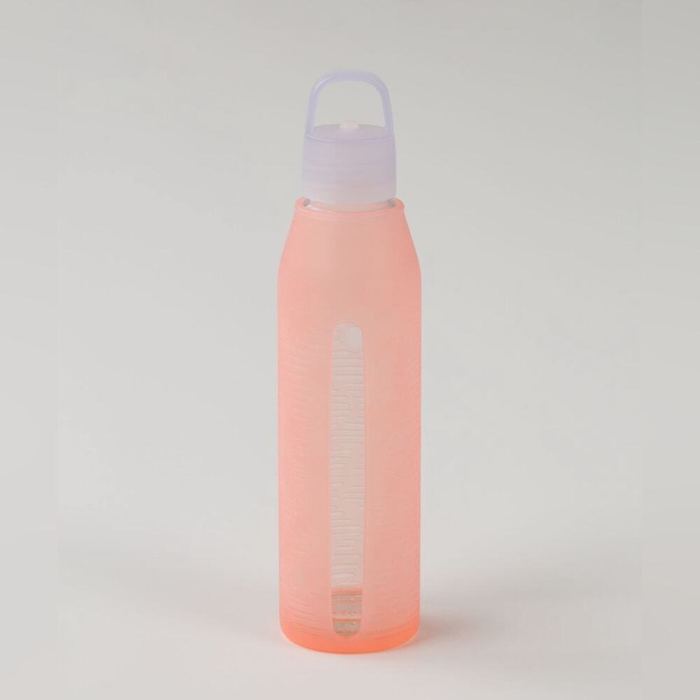 Lululemon H2Om Glass Water Bottle Pink 22 oz Travel